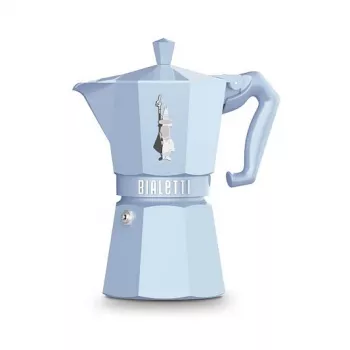 Bialetti MOKA EXCLUSIVE 6TZ vaaleansininen liesi-espressokeitin (9062)