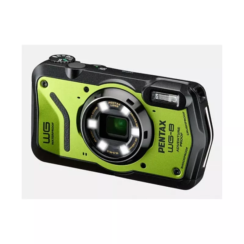 Pentax WG-8 vihreä USB-C vedenalainen ja iskunkestävä kamera