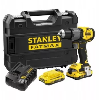 STANLEY FATMAX SFMCD726D2T 18V harjaton akkuiskuporakone (2x 2,0Ah akut, laturi, TSTAK-laukku)