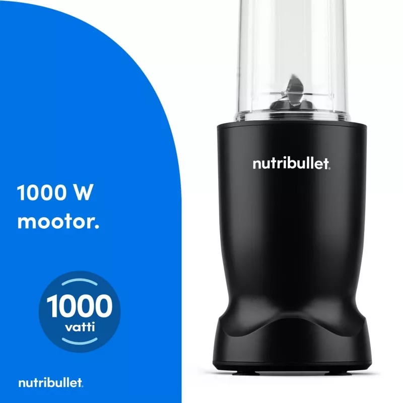 Nutribullet NBT1006MB Turbo 1000 W tehosekoitin, mattamusta