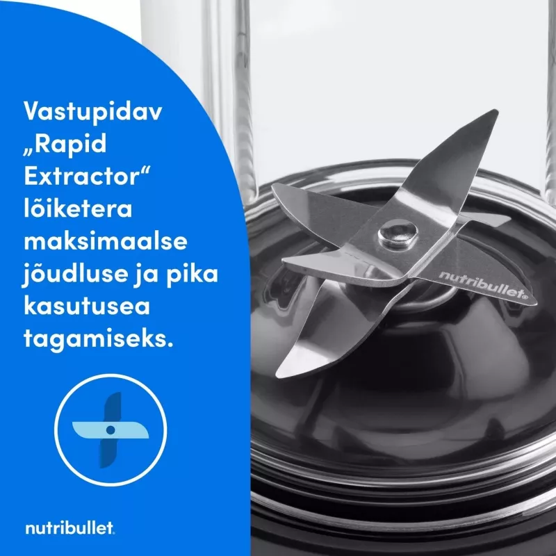 Nutribullet NBT1006MB Turbo 1000 W tehosekoitin, mattamusta