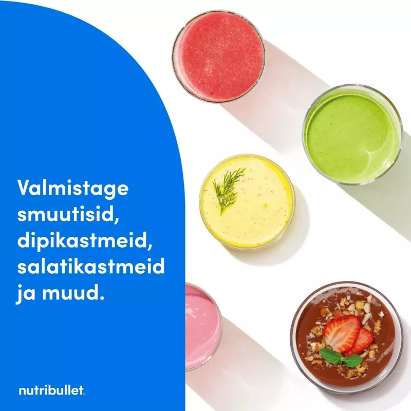 Nutribullet NBT1006MB Turbo 1000 W tehosekoitin, mattamusta