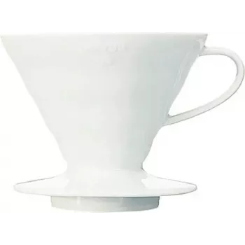 Hario V60-02 keraaminen kahvinsuodatinpidike valkoinen