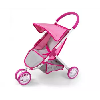 MILLY MALLY nukenvaunut Susie Prestige - pinkki/harmaa/valkoinen
