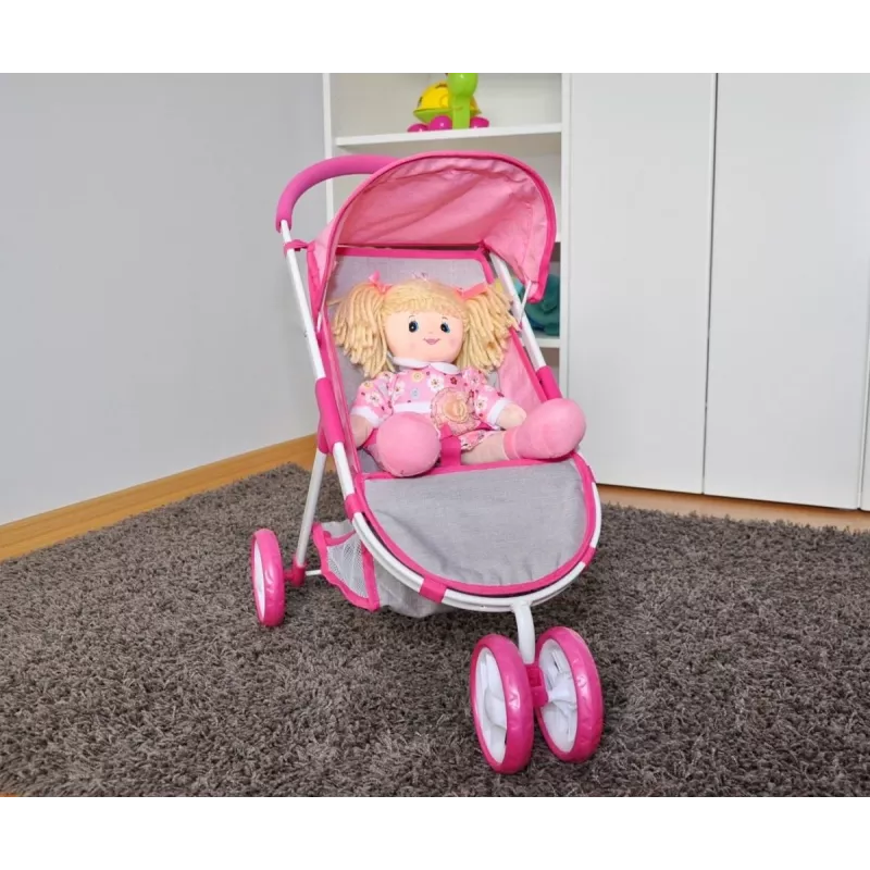 MILLY MALLY nukenvaunut Susie Prestige – vaaleanpunainen/harmaa/valkoinen