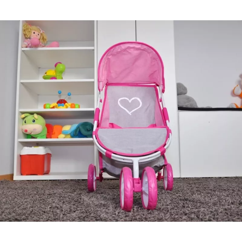 MILLY MALLY nukenvaunut Susie Prestige – vaaleanpunainen/harmaa/valkoinen