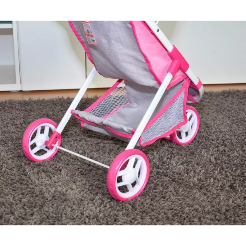 MILLY MALLY nukenvaunut Susie Prestige – vaaleanpunainen/harmaa/valkoinen