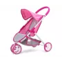 MILLY MALLY nukenvaunut Susie Prestige - pinkki/harmaa/valkoinen