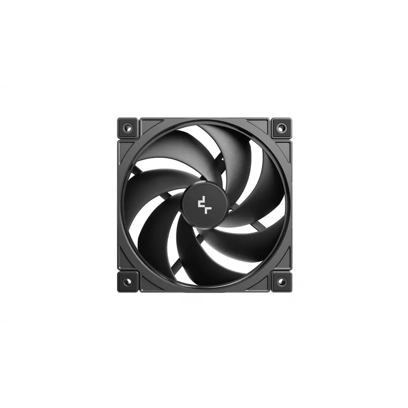 Deepcool FD12 V2 120mm musta kotelotuuletin, 4-Pin PWM, neste-dynaaminen laakeri