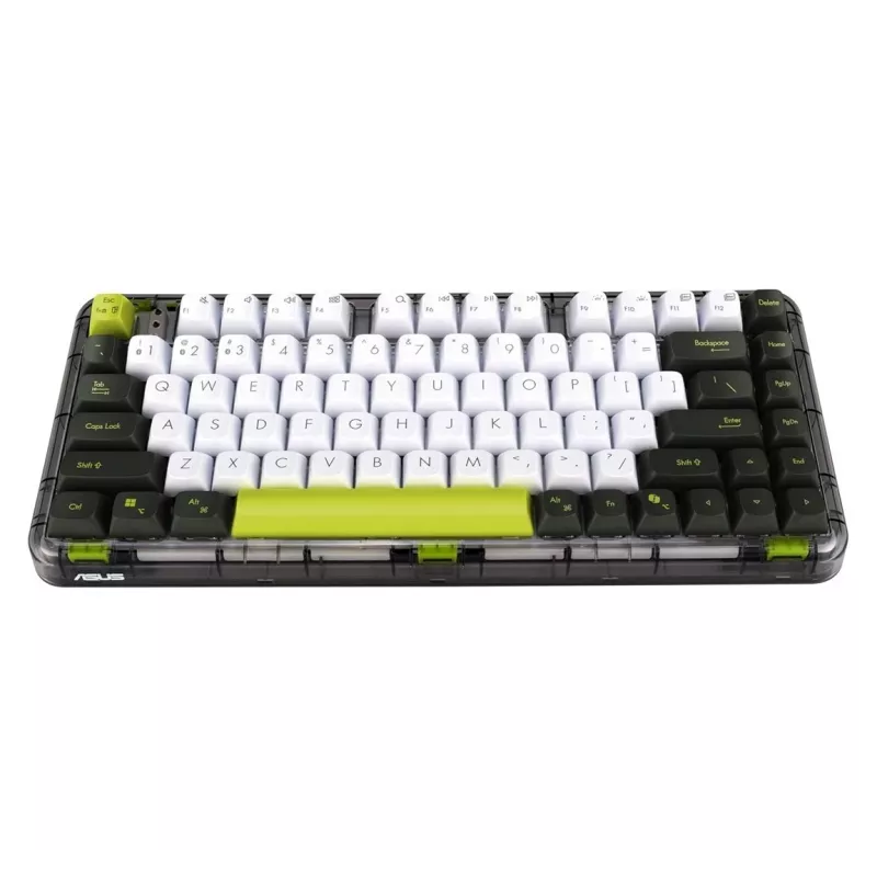 ASUS KD201 Jelly75 langaton/Bluetooth-näppäimistö Volt Green