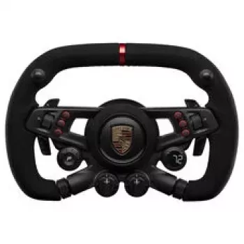 Fanatec CSL Elite Porsche Vision GT -ratti, Alcantara, OLED-näyttö, 310 mm leveys - musta