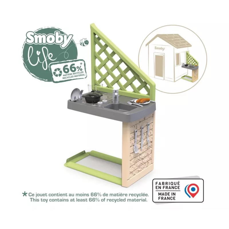 Smoby Life Summer Kitchen -grilli lisävarusteilla