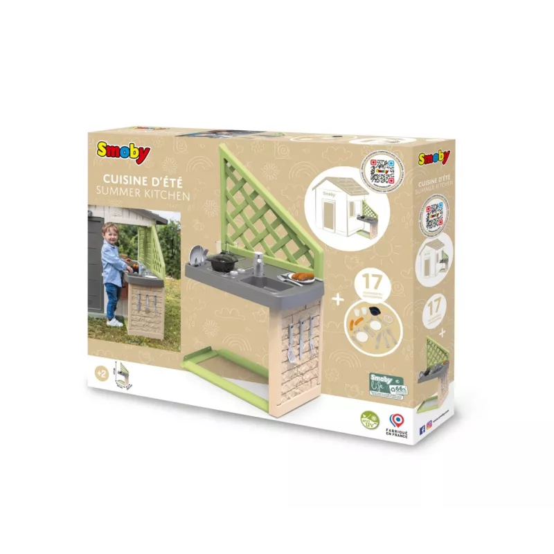 Smoby Life Summer Kitchen -grilli lisävarusteilla