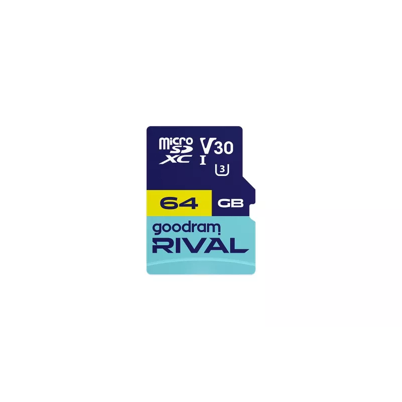 GOODRAM microSDXC 64GB V30 A2 UHS-I U3 RIVAL + sovitin