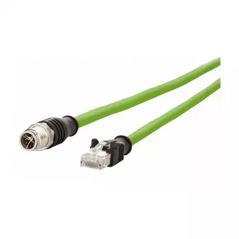 METZ CONNECT 142M2X15050 Cat6a M12 - RJ45 -verkkokaapeli 5m vihreä