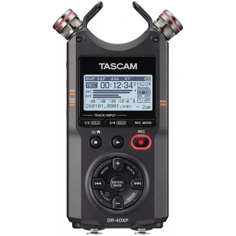 Tascam DR-40XP kannettava digitaalitallennin USB-ääniliitännällä