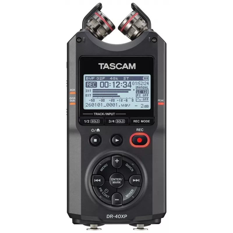 Tascam DR-40XP kannettava digitaalitallennin USB-ääniliitännällä