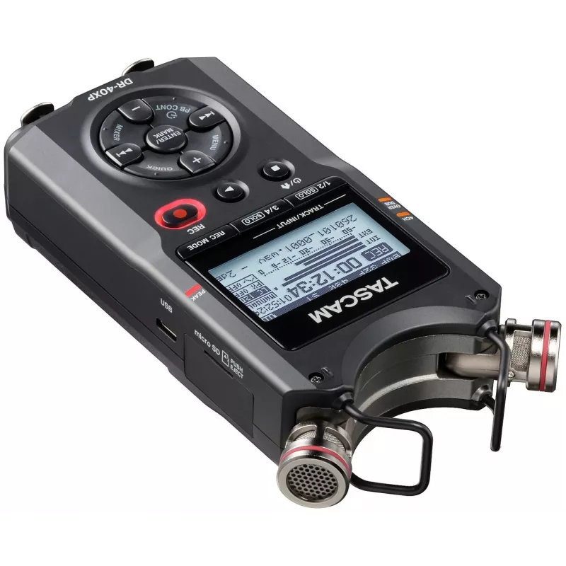 Tascam DR-40XP kannettava digitaalitallennin USB-ääniliitännällä