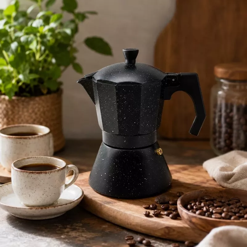 Maestro Granite MR-1667-9 liesi-espressokeitin 450ml 9 kupillista