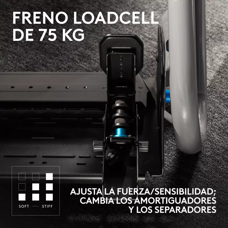 Logitech G RS Racing Pedals - 3-poljinsarja Load-Cell-jarrulla - musta - PC:lle
