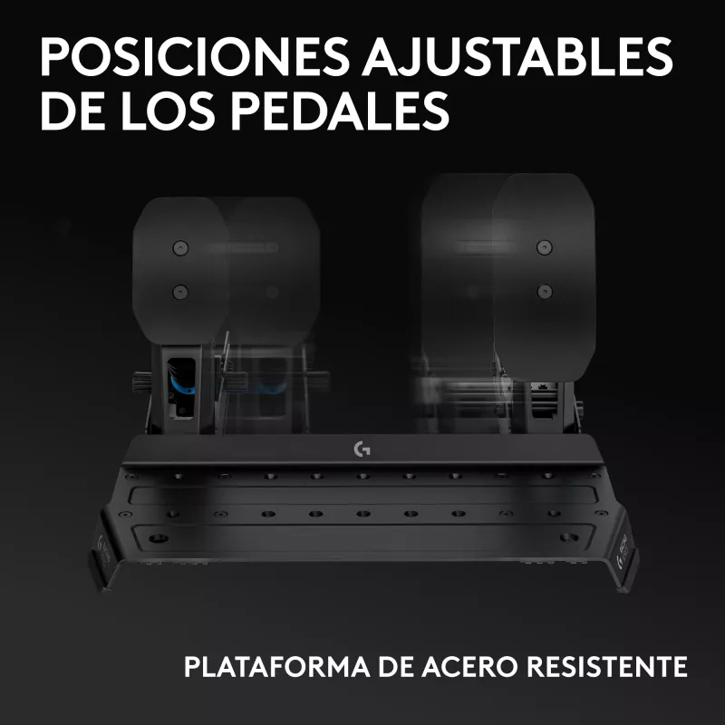 Logitech G RS Racing Pedals - 3-poljinsarja Load-Cell-jarrulla - musta - PC:lle