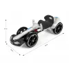 MILLY MALLY Go-kart akkukäyttöinen Bolt valkoinen