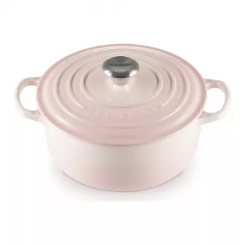 Le Creuset Signature valurautainen pyöreä patapata 20 cm Shell Pink