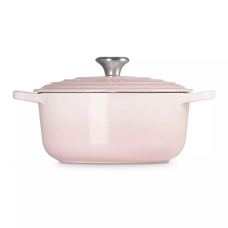Le Creuset Signature valurautainen pyöreä patapata 20 cm Shell Pink