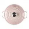 Le Creuset Signature valurautainen pyöreä patapata 20 cm Shell Pink