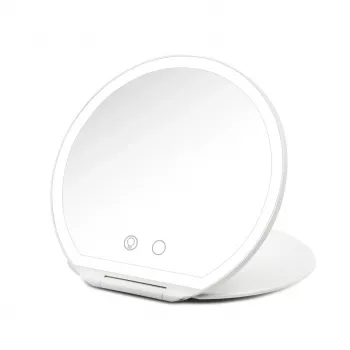 Girmi BE03 meikkipöytäpeili LED-valaistuksella, 1x/5x suurennus, kromiviimeistely