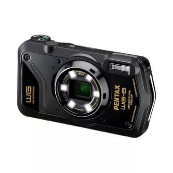Pentax WG-8 musta USB-C vedenalainen ja iskunkestävä kompaktikamera