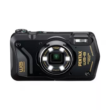 Pentax WG-8 musta USB-C vedenalainen ja iskunkestävä kompaktikamera