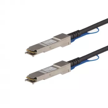 StarTech.com 0,5m QSFP+ Direct Attach -kaapeli - MSA-yhteensopiva - 40G QSFP+ passiivinen Twinax-kaapeli - QSFP–QSFP - musta