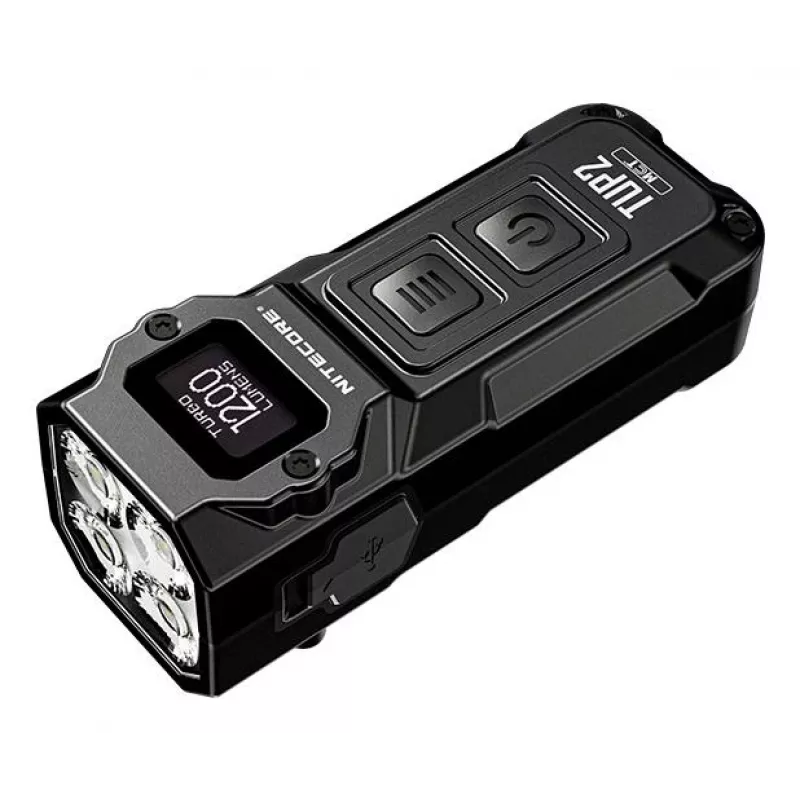 Nitecore TUP2 avaimenperä-taskulamppu musta 1200lm USB-C