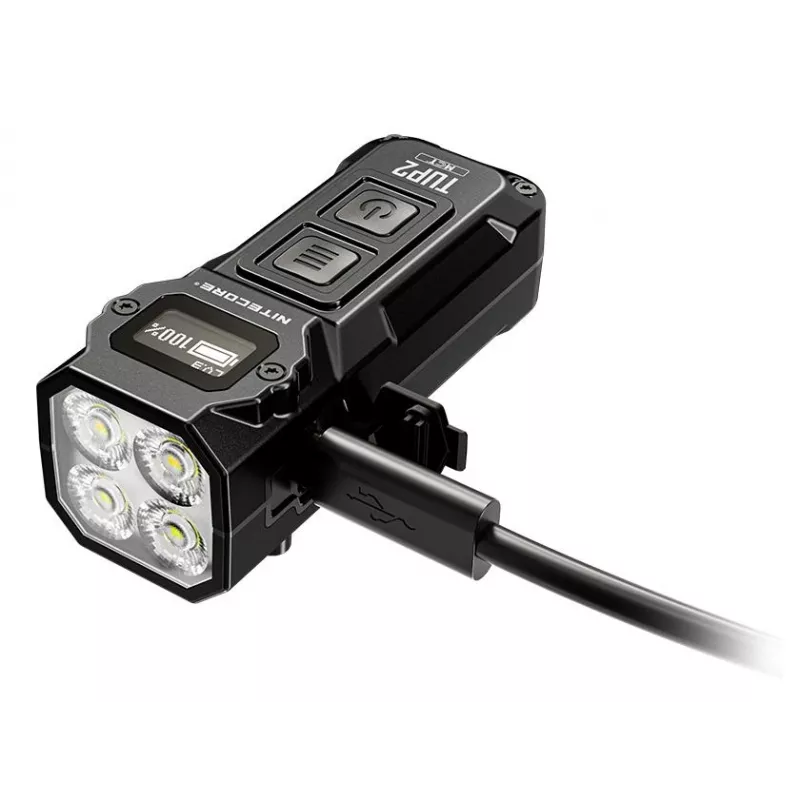 Nitecore TUP2 avaimenperä-taskulamppu musta 1200lm USB-C