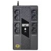 ORVALDI USV AM-1000LCD USB Line-Interactive 1000VA 600W 8x Schuko-pistorasia LCD-näyttö