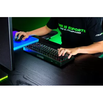 Razer BlackWidow V4 Tenkeyless HyperSpeed Orange Switch -näppäimistö - US Layout