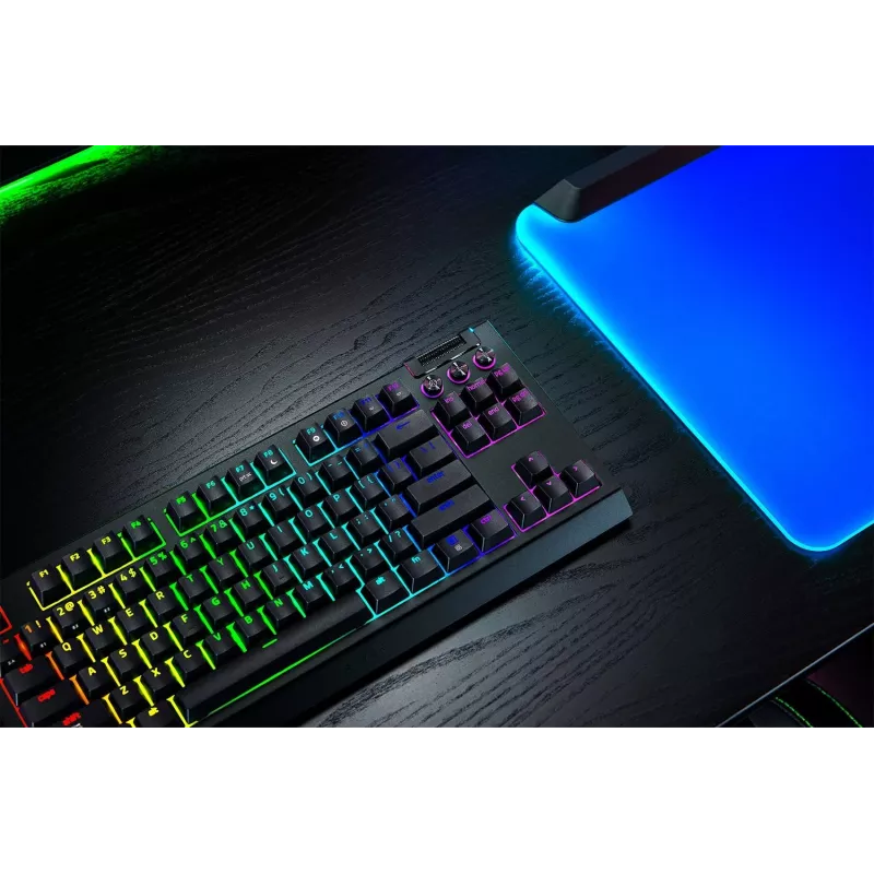 Razer BlackWidow V4 Tenkeyless HyperSpeed Orange Switch -näppäimistö - US Layout