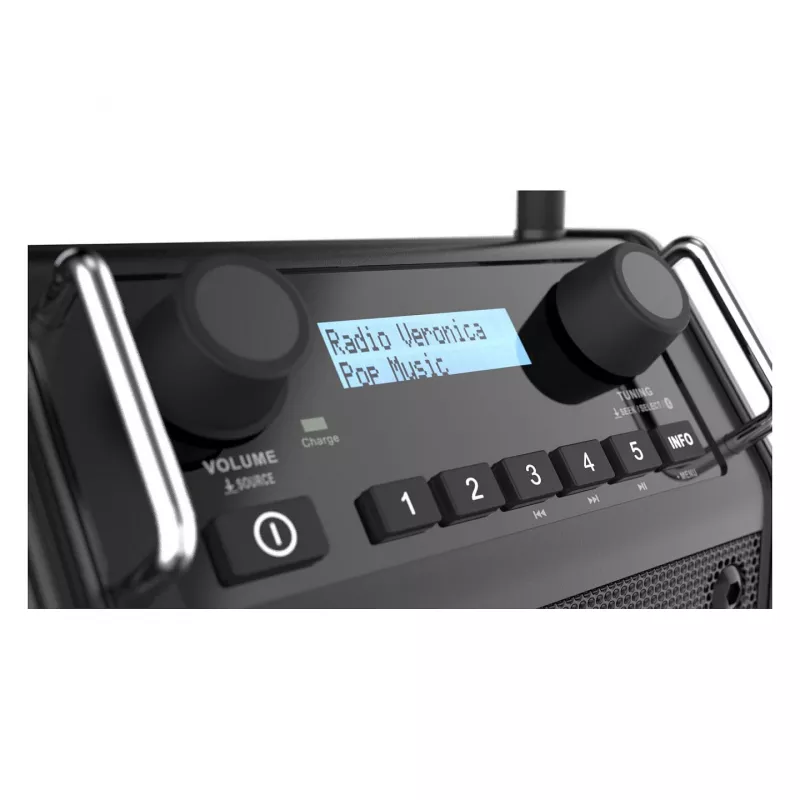 PerfectPro DABPRO työmaaradio DAB+ FM Bluetooth IP65 musta