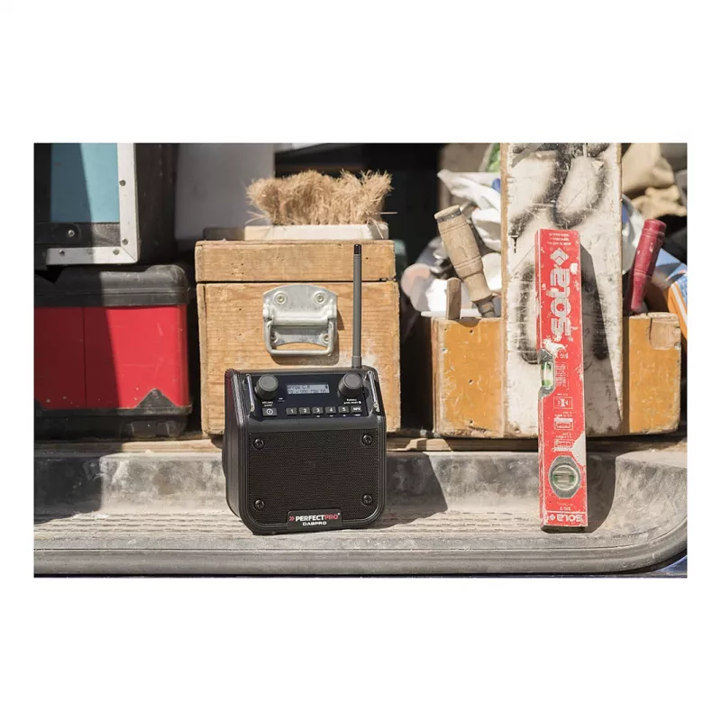 PerfectPro DABPRO työmaaradio DAB+ FM Bluetooth IP65 musta
