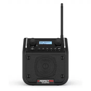 PerfectPro DABPRO työmaaradio DAB+ FM Bluetooth IP65 musta