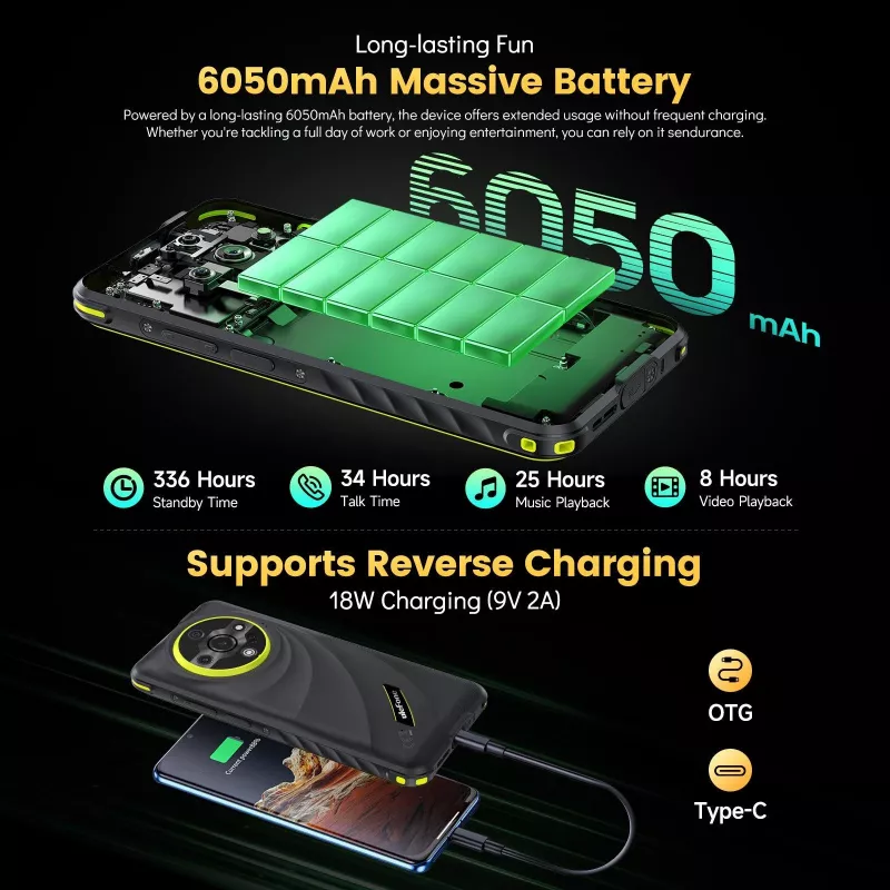 ULEFONE ARMOR X31 PRO 8/256GB musta järeä matkapuhelin