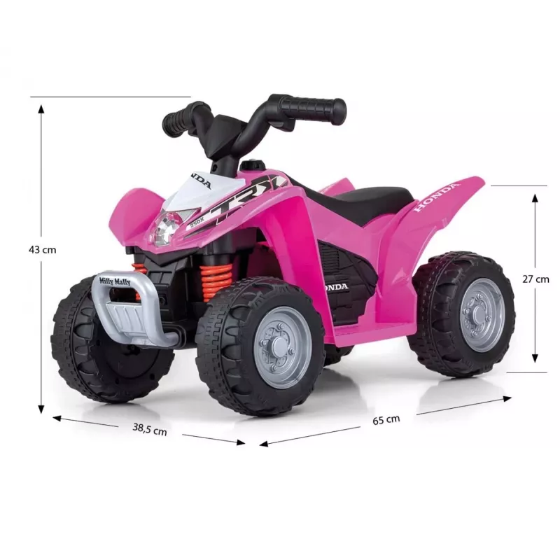 MILLY MALLY Quad Honda ATV akkukäyttöinen pinkki