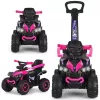 MILLY MALLY lasten polkupyörä työntövarrella Wild Pink 12