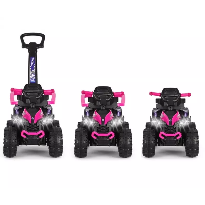 MILLY MALLY lasten polkupyörä työntövarrella Wild Pink 12