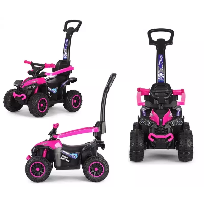 MILLY MALLY lasten polkupyörä työntövarrella Wild Pink 12