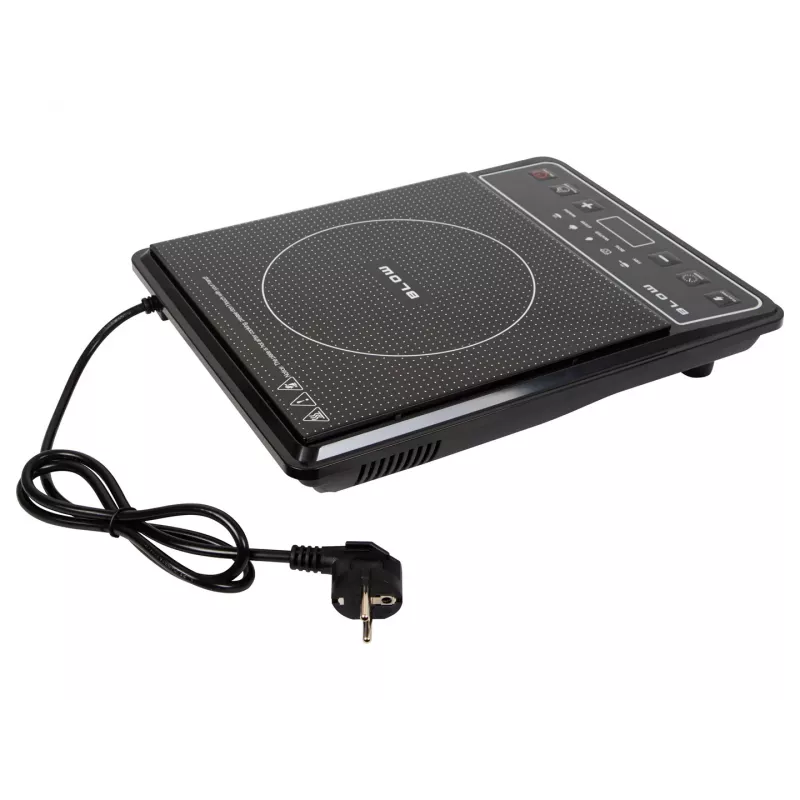 BLOW induktioliesi, yksittäinen keittoalue, säädettävä keittolevy, 2000W, musta
