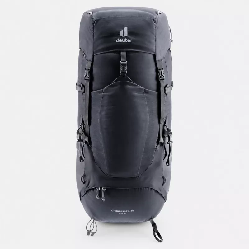 Deuter Aircontact Lite 40+10 reppu musta/harmaa