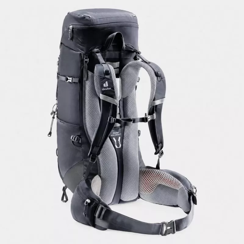 Deuter Aircontact Lite 40+10 reppu musta/harmaa