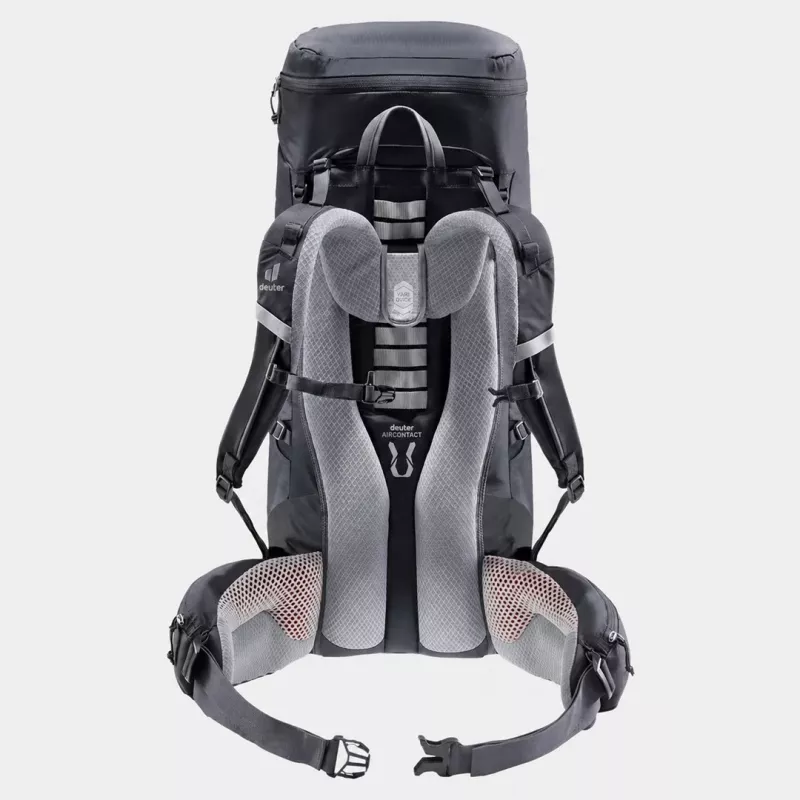 Deuter Aircontact Lite 40+10 reppu musta/harmaa